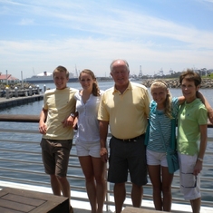 Grammy, Papa, Kaylie, Jeffrey, and Kristen in Long Beach, CA  July 2012  We were all so happy they could join us in Long Beach and watch Kristen compete at Nationals in Power Tumbling and Trampoline and enjoy time together.