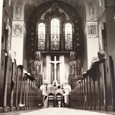 St John the Baptist Catholic Church, Wedding Day, Ypsilanti, MI  July 18, 1964