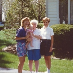 Mom, Grandma Farris, Kaylie and I  Summer 1993