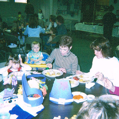 At Claudia's Thanksgiving Feast at preschool