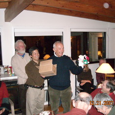 MCHGA Christmas 2007 with ?, Roger, Don and Martin.