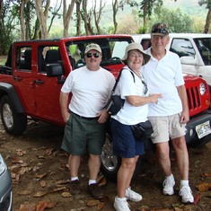 Hawaii Marty, Kevin, Cathy at JoJos beach, Kauai 230