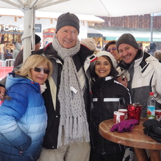 Christmas 2014, Garmisch, drinking gluehwein..