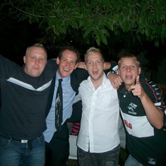 Me, Marv, Tim & Simon at his party