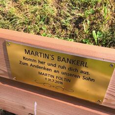Martins bench with view