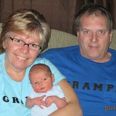 Papa and Grama with Carson  2011