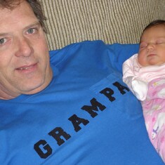 Marty with our first granddaughter, Bella 2009.
He was such a proud Papa