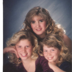 Our girls, Niki, Holly and Danielle 1995