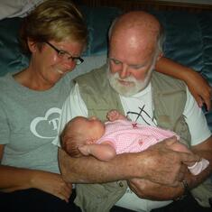 Camryn with Uncle Roger and Grama Chuck