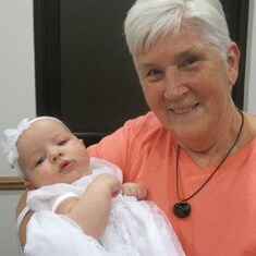 Aunt Betty and Camryn, Baptism Aug 11, 2012