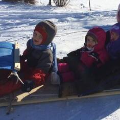 sledding January 2015
