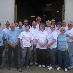 2013 Marv with Volunteers at Gateway Medical Alliance Warehouse in Kent, WA