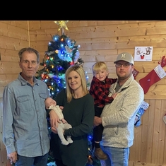 December 2020 with Daughter, son in law Kerry and grandkids Daxton, Delilah