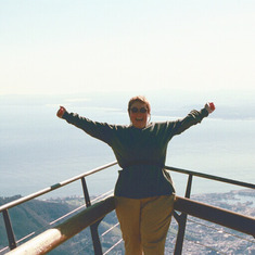 Mary on Table Top Mountain - South Africa-Aug. 21, 2001