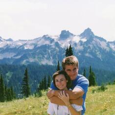 Troy and Mary at Mt. Rainier - 1991