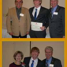 Mary Marley Memorial Scholarship at Minot State University to Jamin Heller from Clint Severson & Conni Ahart - May 3, 2013