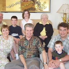 Mary's Father, Arley's Mother, Wendy & Troy with Grandsons-May 2002