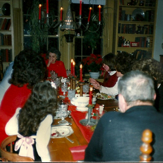 Duffy Family at Christmas Dinner