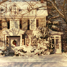 Winter photo of the Duffy Home