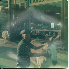 John out west with donkeys