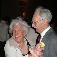 Mary and Herman dancing at Kelly and Shon's Wedding, 2008