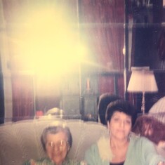 My mom and grandma hanging out back in Detroit. I miss them both