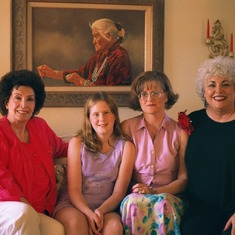 Liz, Kelsey, Mary Jo, Marsha, 2001