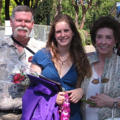 Mike, Kelsey, Liz, Kelsey's HS Graduation, 2007
