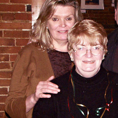 Mary with her good friend Jan from England.