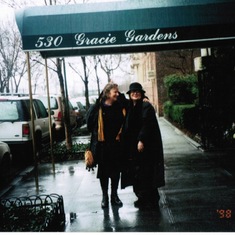 Mary and cousin Joyce on East 90 Street
New York, New York

February 8, 1998