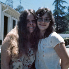 1973, Mary Hsia with Susan Roberts on the Terrace