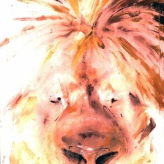 Lion, Mary's - a painting by Linda Cox