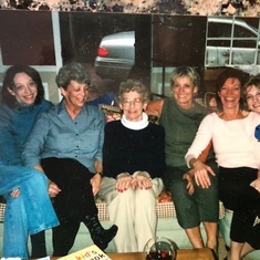 Jan, Jeanne, Mary (her mother), Mary Catherine, Carol , and Stephanie (her niece)