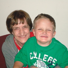My mom and her grandson John 