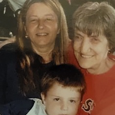 Me my mom and her great grandson Brian 