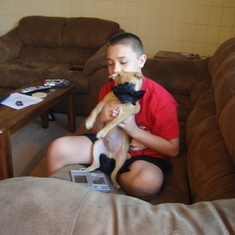 Billy & our pup Kody...2010