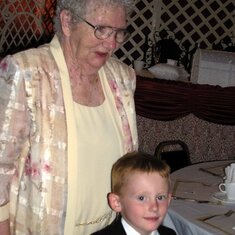 Granny at Max's wedding  2005