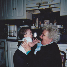 Granny and Dylan her great-Grandson
