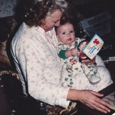 Granny and Richie Christmas 1986