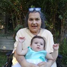 Mary and great granddaughter Kennedy