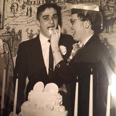 Wedding photo, January 8, 1955