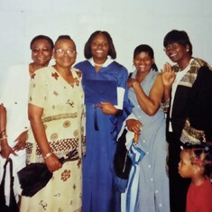 Us at Shalonda's graduation: Do you remember this one big sis? We had a ball that day!