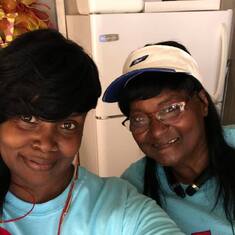 Me and cousin Jackie from Woodville, MS
