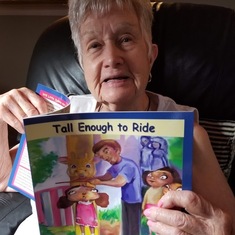 Mary Reading Pat Shelby's new Children's book!