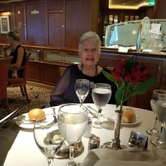 Mary at Captain's Formal Dinner
