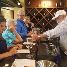 Mary Wine Tasting in Texas with Dave Hearn and Friends
