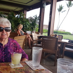 Mary Enjoying Hawaii on the beach