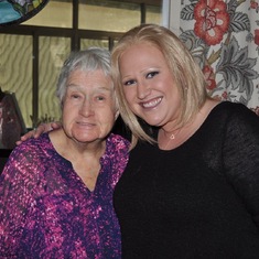 Grandma and Jenn Kincaid at the party mentioned in my story. 