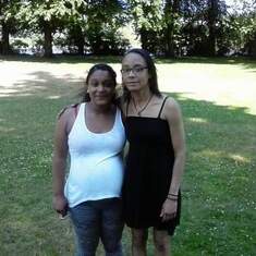 My cousin and aunty 