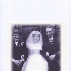 My sister Margaret's wedding in 1961